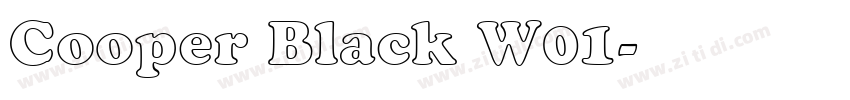 Cooper Black W01字体转换